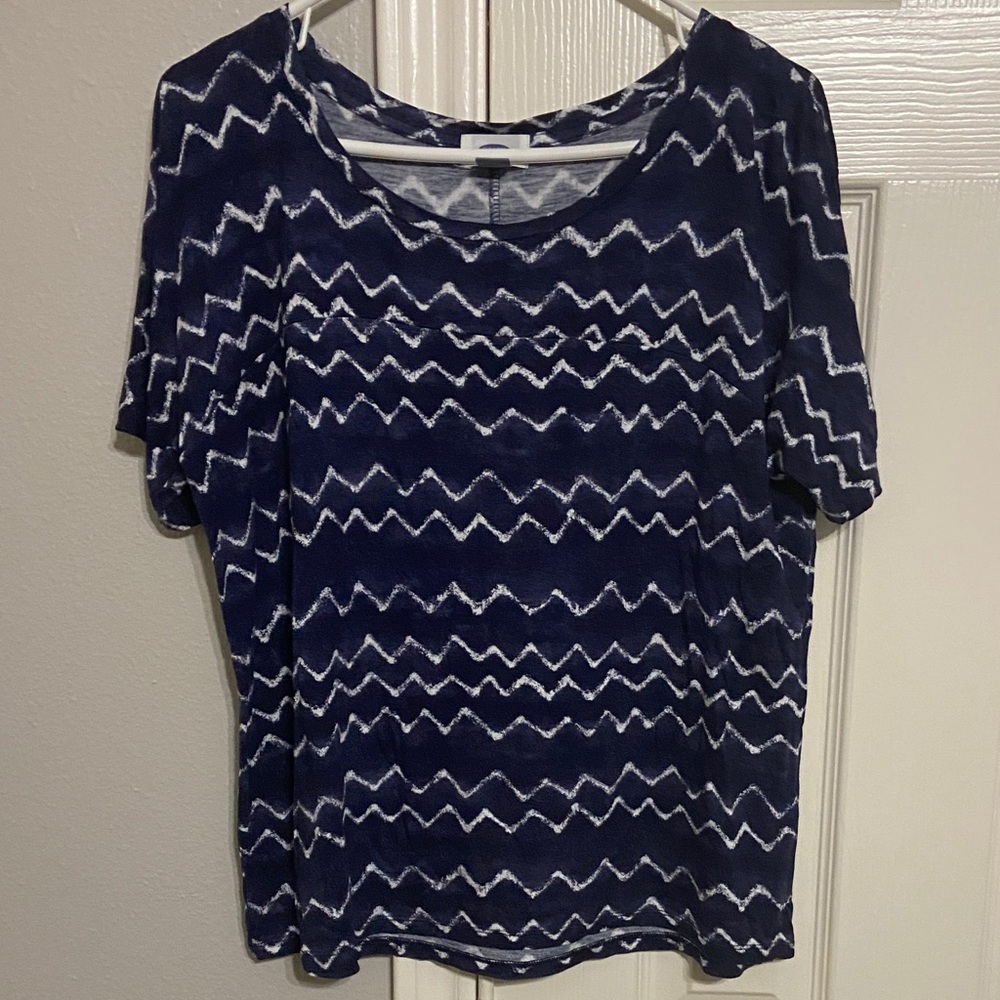 Old Navy Zigzag Short Sleeve Women's Top